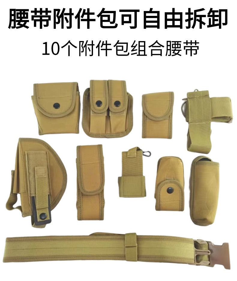 10-in-1 Taktischer Mehrzweckgürtel mit abnehmbaren Taschen – Sicherheit & Airsoft | AKM-007