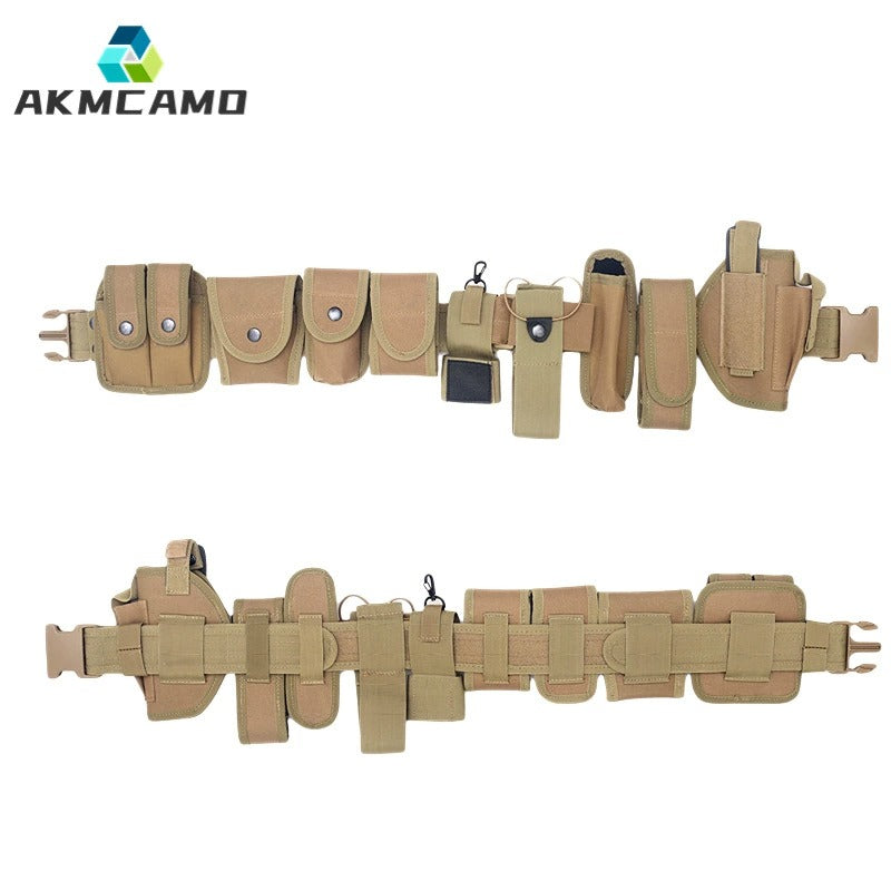 10-in-1 Taktischer Mehrzweckgürtel mit abnehmbaren Taschen – Sicherheit & Airsoft | AKM-007