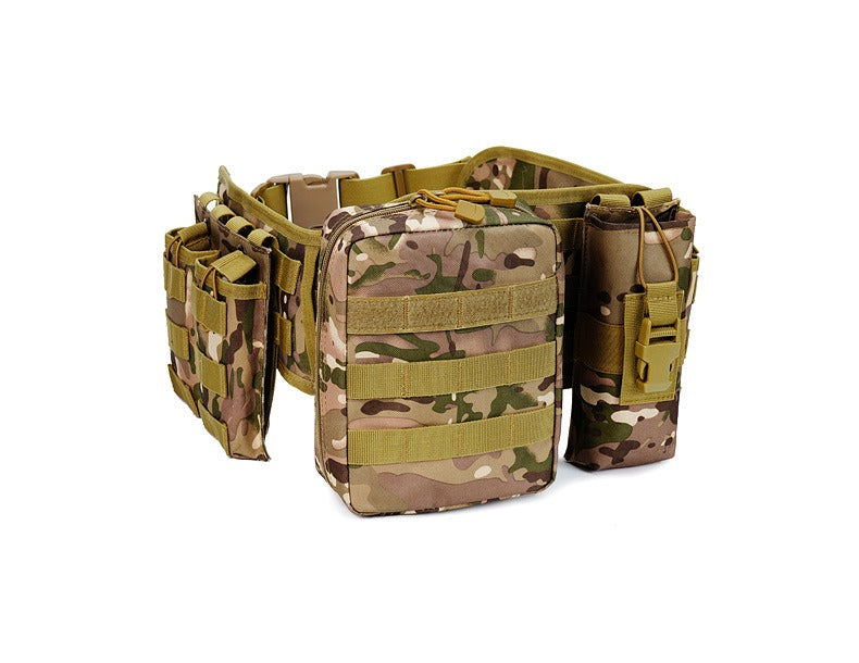 Taktischer Outdoor-Gürtel mit Gurtzeug – Multifunktionale Militär-Hüfttasche | AKM-106