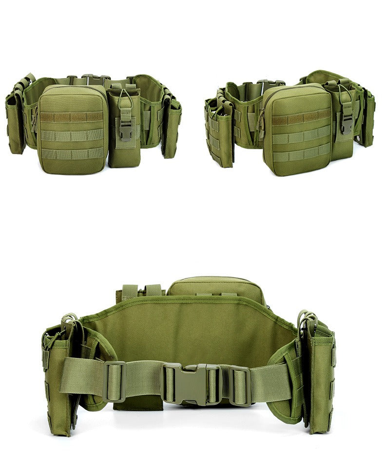 Taktischer Outdoor-Gürtel mit Gurtzeug – Multifunktionale Militär-Hüfttasche | AKM-106
