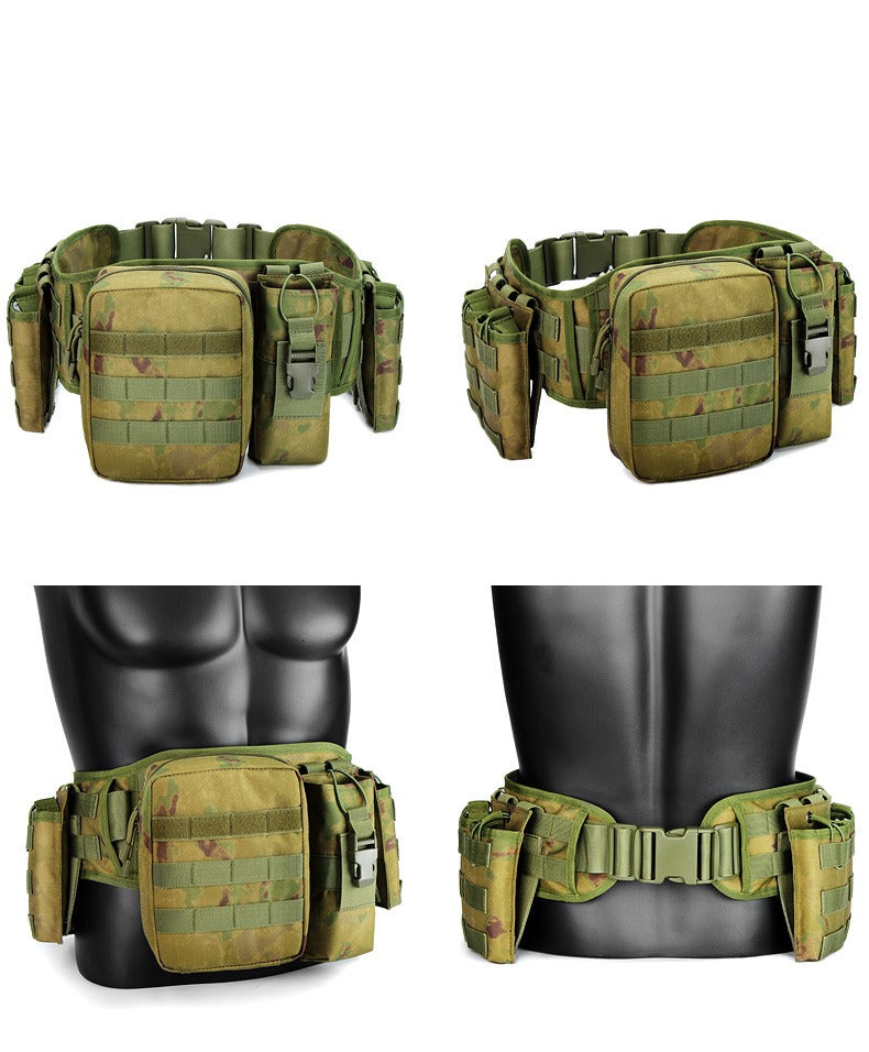 Taktischer Outdoor-Gürtel mit Gurtzeug – Multifunktionale Militär-Hüfttasche | AKM-106
