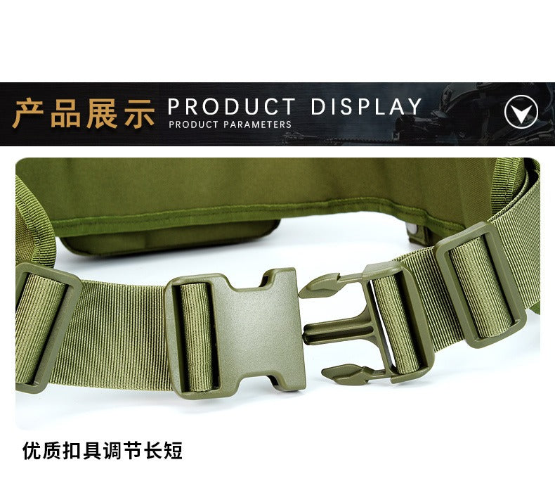 Taktischer Outdoor-Gürtel mit Gurtzeug – Multifunktionale Militär-Hüfttasche | AKM-106