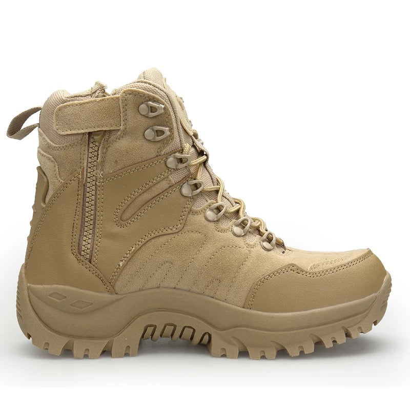 Hohe Mil-Com-Stiefel mit seitlichem Reißverschluss | Armee-Sicherheitsschuhe | A09