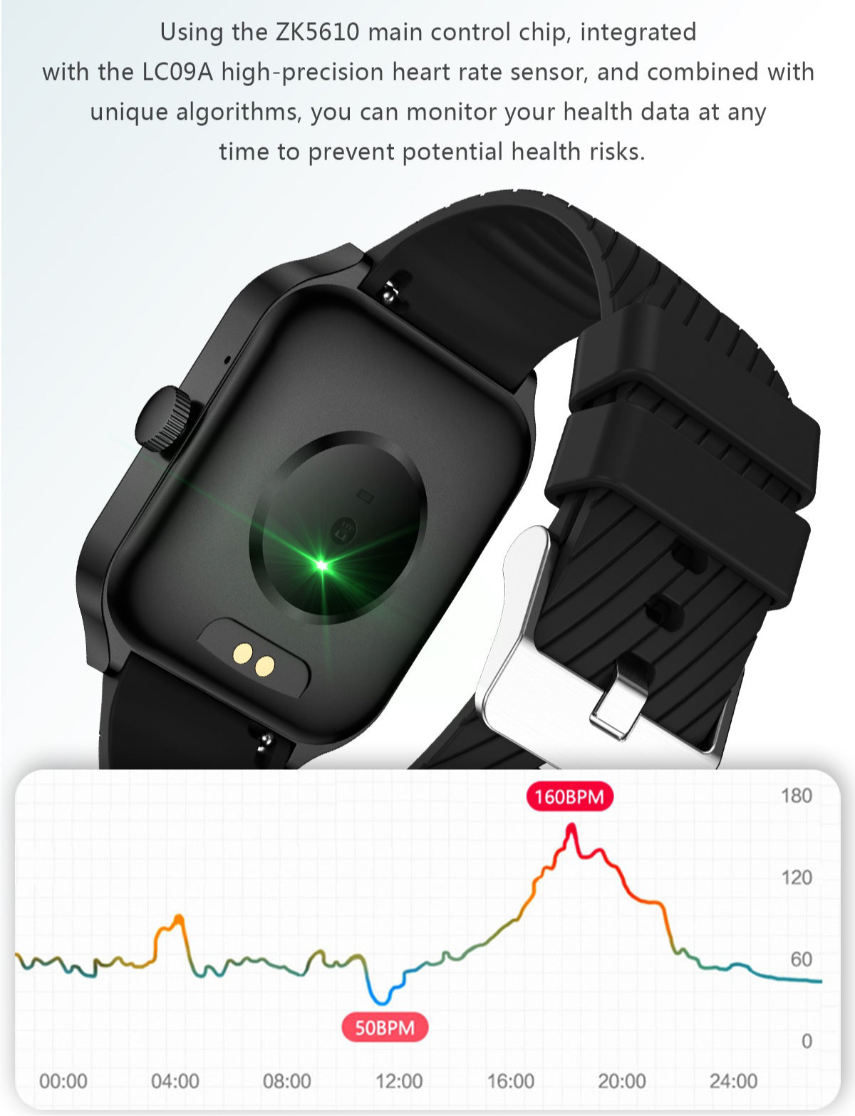 Smartwatch-Armband mit Bluetooth-Anruf, Gesundheitsüberwachung und Sport-Tracker für Männer und Frauen | Z88