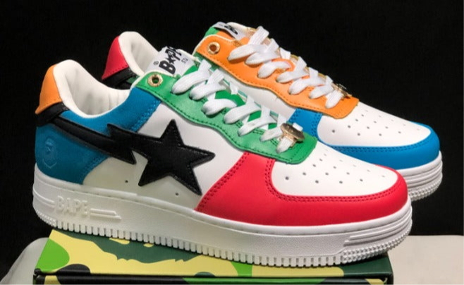 Herren Casual rutschfeste Schuhe Air Force White Board Ape Vibe Street Fashion Turnschuhe Sport Badeschuhe