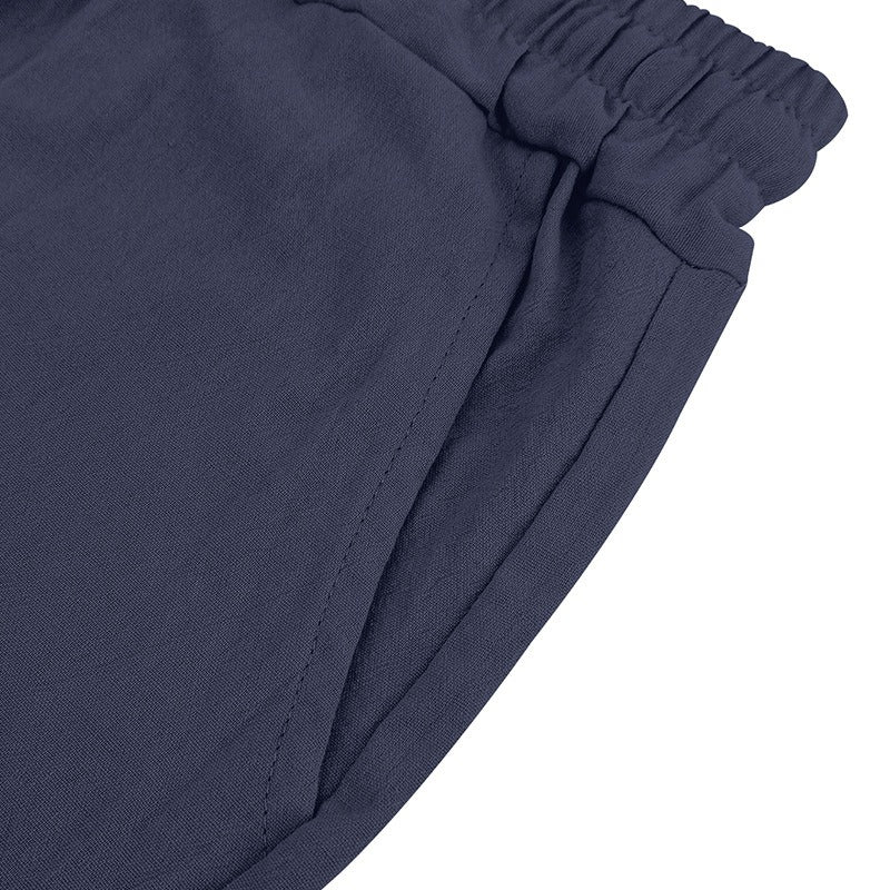Atmungsaktives Leinen-Polo-Set für Herren – Cooles und bequemes Shirt- und Shorts-Outfit-Set | BKCS-20