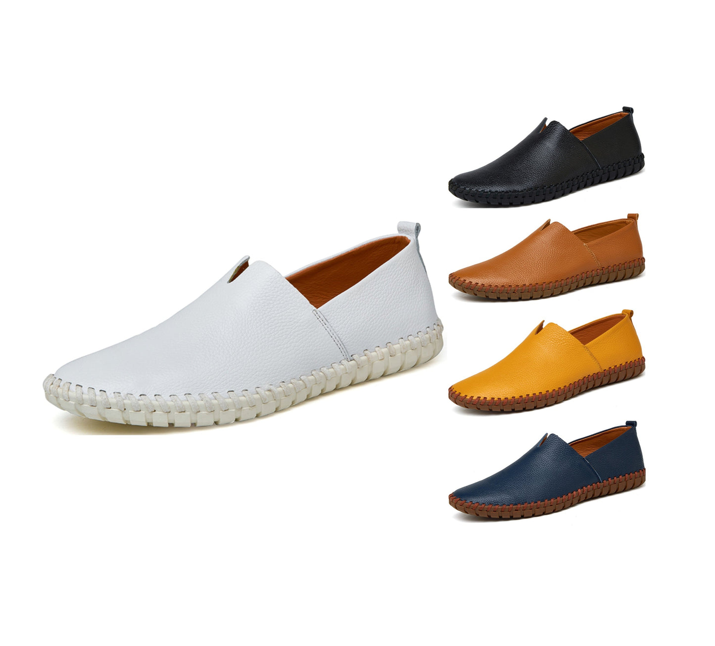 Handgefertigte Gommino Penny Loafer für Herren – Leichte Leder-Fahrerschuhe | Lässige Slip-On-Flats | 955