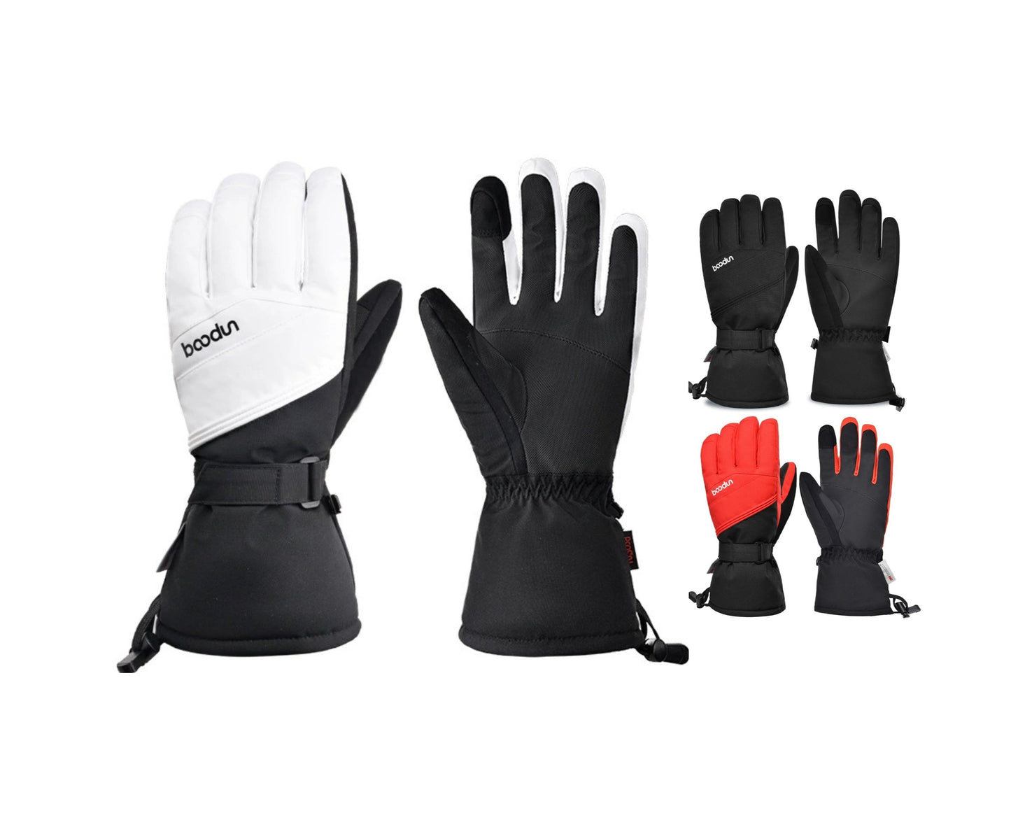 Boodun Skihandschuhe – Wasserdichte 3M wärmeisolierte Winterhandschuhe | 6301384