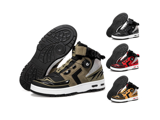 Hochwertige Anti-Fall-Motorradstiefel Bikerschuhe mit zusätzlichem Schutz Freizeit-Sneaker | QK299