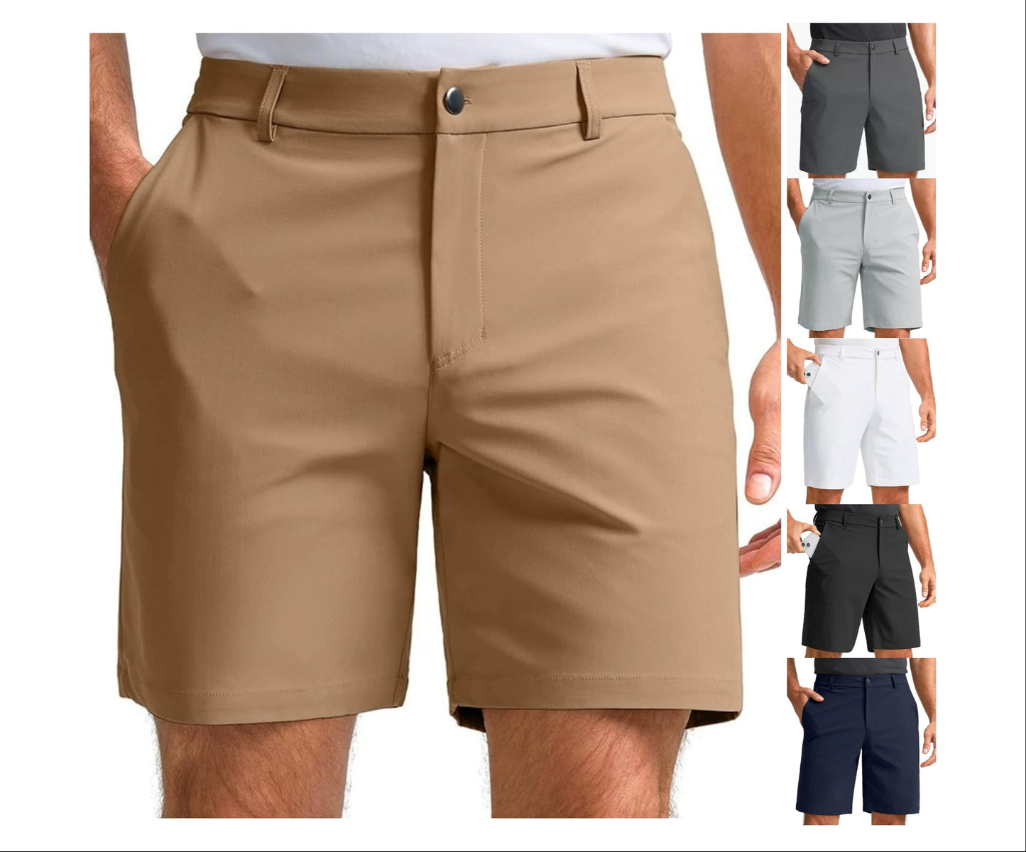5-Zoll-Cargo-Shorts für Herren – Mehrere Taschen, lockere Passform, sommerlicher Outdoor-Style | DK7221
