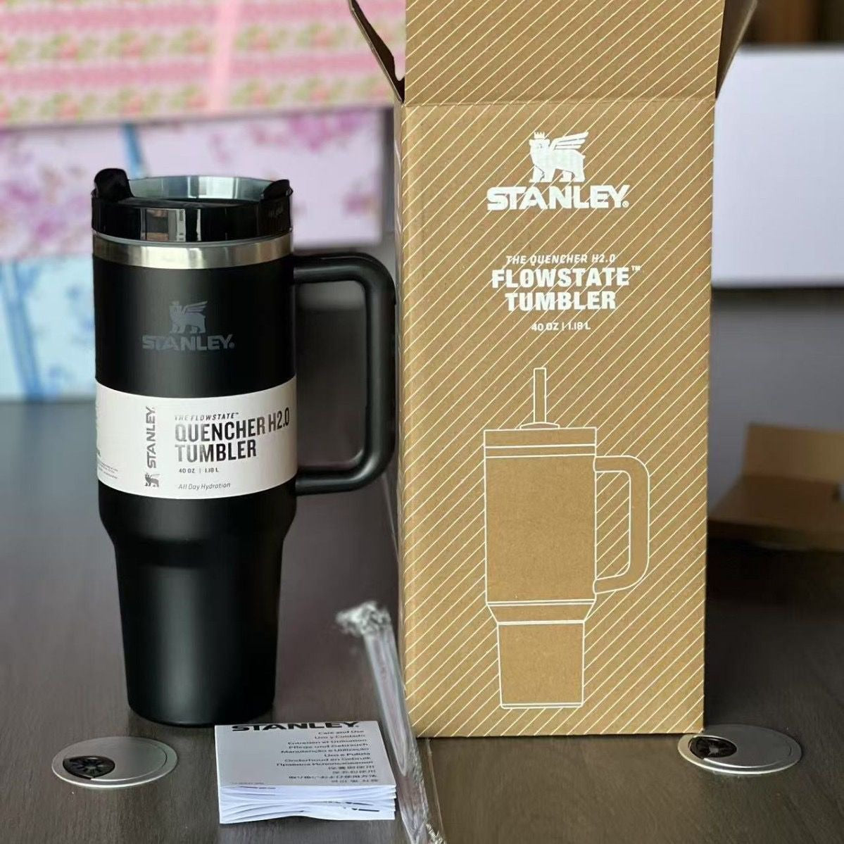 STANLEY 304 Edelstahlbecher mit Strohhalm | Stanley01