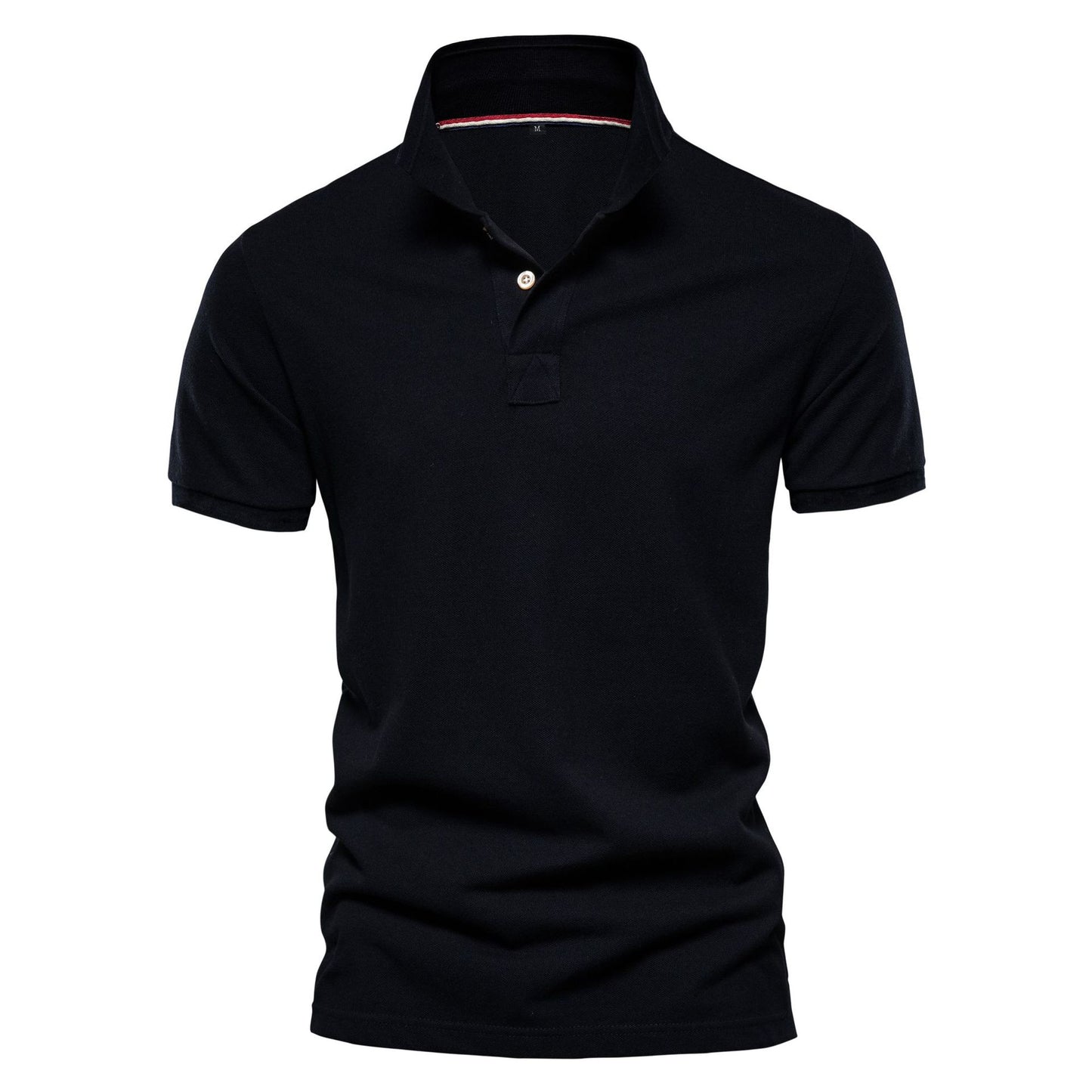 Einfarbiges, klassisches, lässiges Kurzarm-T-Shirt aus Baumwolle für Herren | AX-511