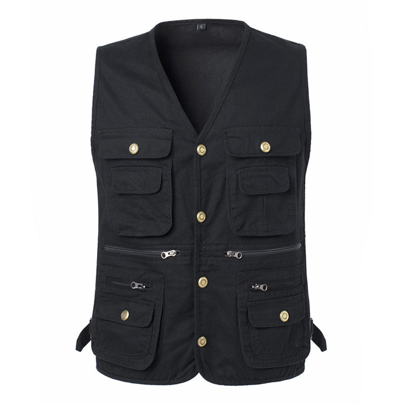 Herren Outdoor Multi-Pocket Angelweste Ärmellose Atmungsaktive Jacke | D210-N701