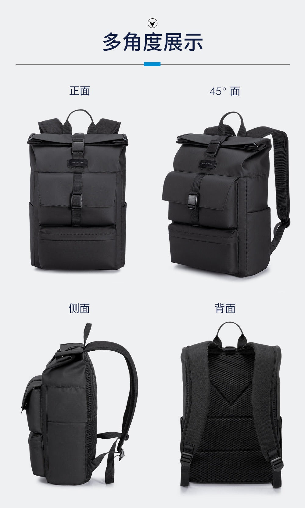 Kingsons Business- & Reiserucksack – Erweiterbare Laptoptasche | 3327