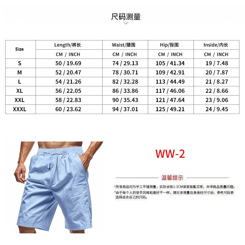 Herren Sommer Leinen Kapuzenhemd & Shorts Set Leichtes Casual Beachwear Set | CW15