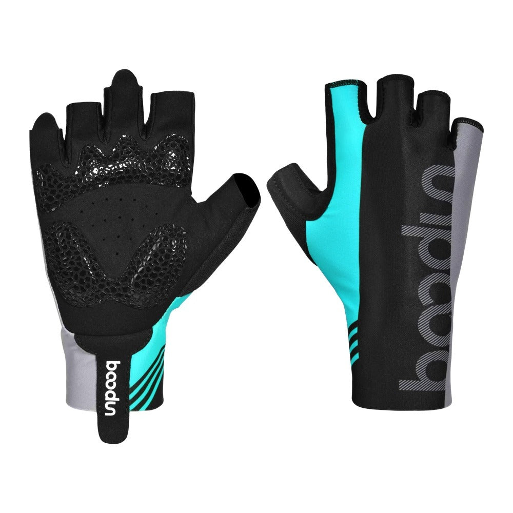 Boodun Halbfinger-Fahrradhandschuhe – Atmungsaktive Anti-Rutsch-Fahrradhandschuhe | 2191159