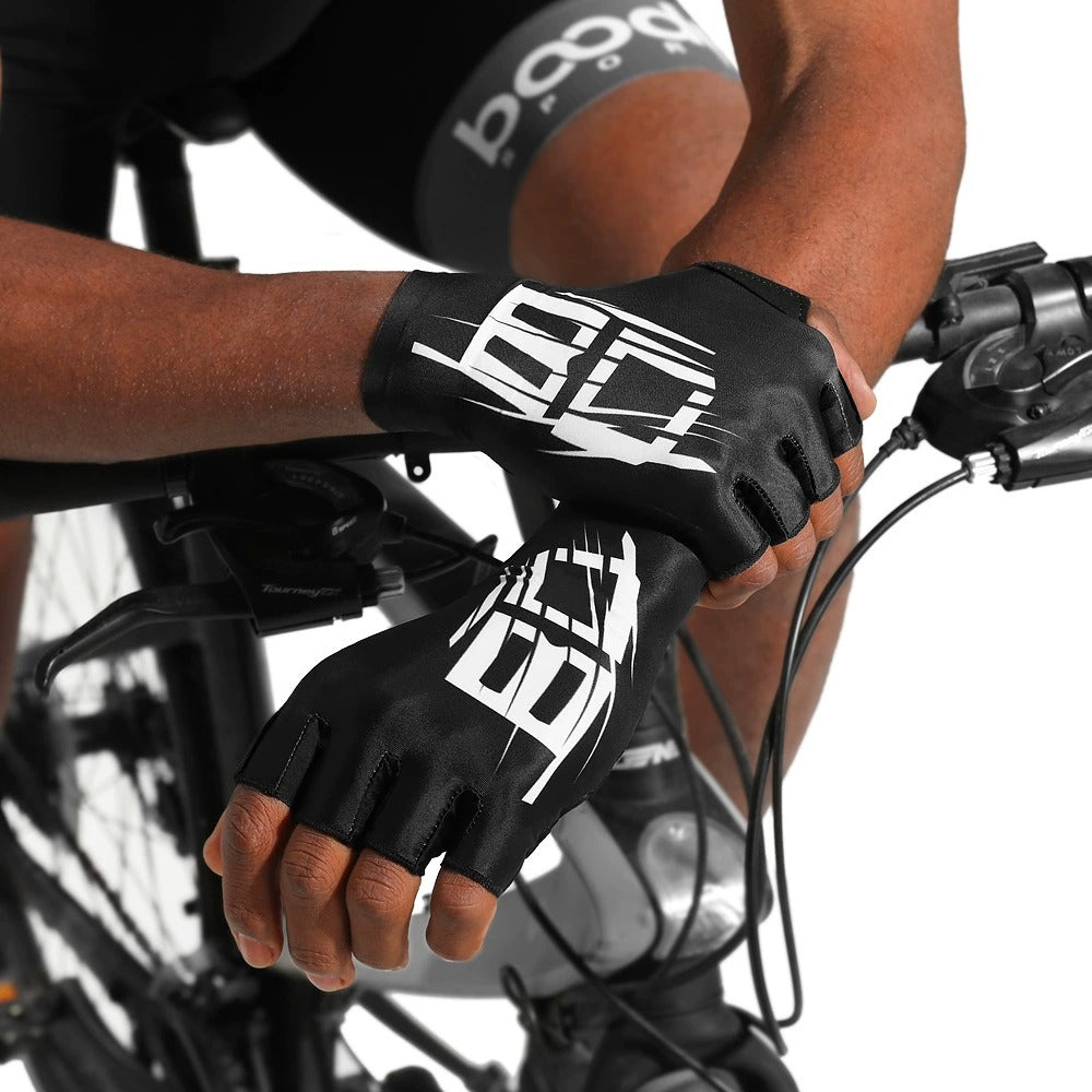 Boodun Halbfinger-Fahrradhandschuhe – Atmungsaktive Anti-Rutsch-Fahrradhandschuhe | 2191159