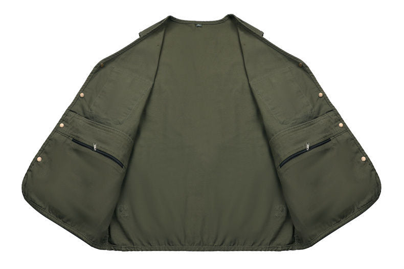 Herren Outdoor Multi-Pocket Angelweste Ärmellose Atmungsaktive Jacke | D210-N701
