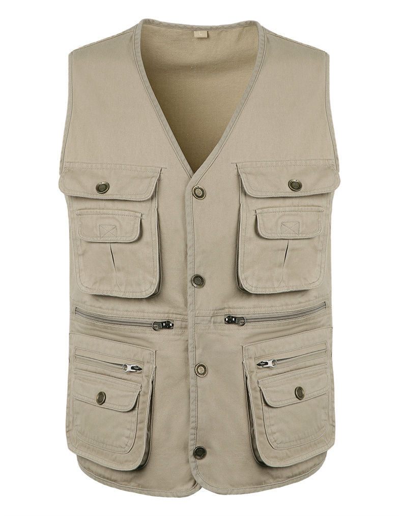 Herren Outdoor Multi-Pocket Angelweste Ärmellose Atmungsaktive Jacke | D210-N701
