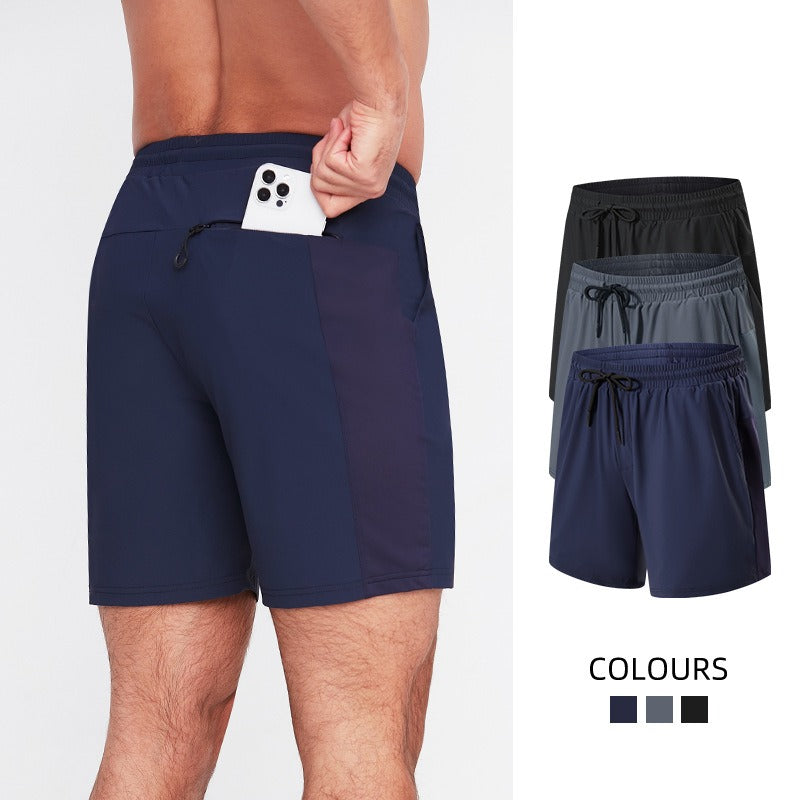 3/4-Laufshorts für Herren – schnelltrocknende, rutschfeste, doppellagige Gym- und Marathon-Shorts | DK22001&WDK22001
