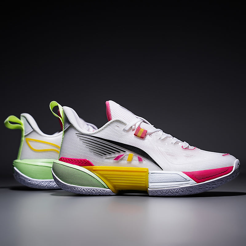 Herren Mesh-Basketballschuhe Dämpfung Verschleißfeste professionelle Sport-Sneaker | 8309
