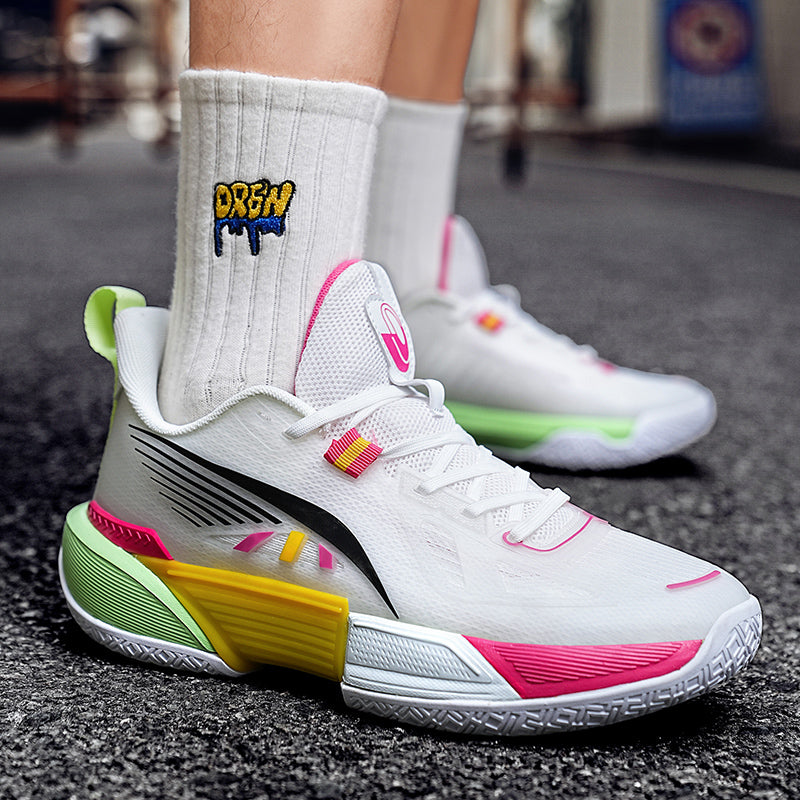 Herren Mesh-Basketballschuhe Dämpfung Verschleißfeste professionelle Sport-Sneaker | 8309