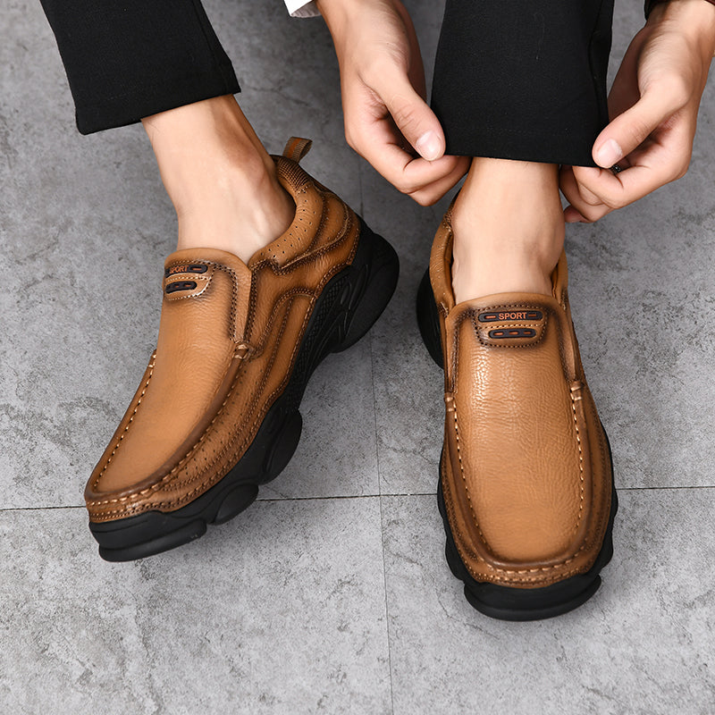 Hochwertige, handgefertigte Herrenschuhe aus echtem Leder, bequem und stilvoll, fürs Büro, Freizeitschuhe | 3722