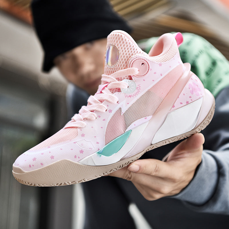 Herren High-Top-Basketballschuhe, leuchtende Sport-Sneaker mit verbessertem Grip für Leistung | 8010