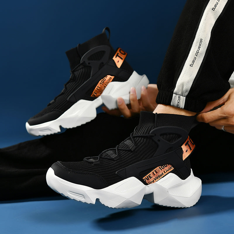Trendige Strick-Laufschuhe für Herren – Ultraleichte, atmungsaktive und stoßdämpfende Sportschuhe | 803-1