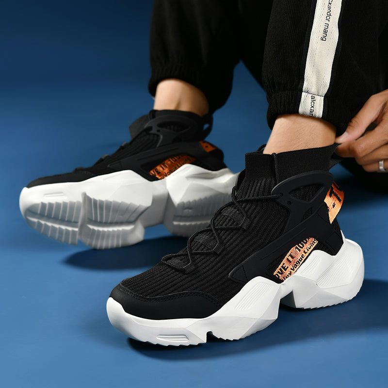 Trendige Strick-Laufschuhe für Herren – Ultraleichte, atmungsaktive und stoßdämpfende Sportschuhe | 803-1