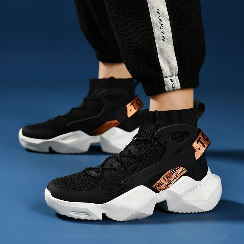 Trendige Strick-Laufschuhe für Herren – Ultraleichte, atmungsaktive und stoßdämpfende Sportschuhe | 803-1