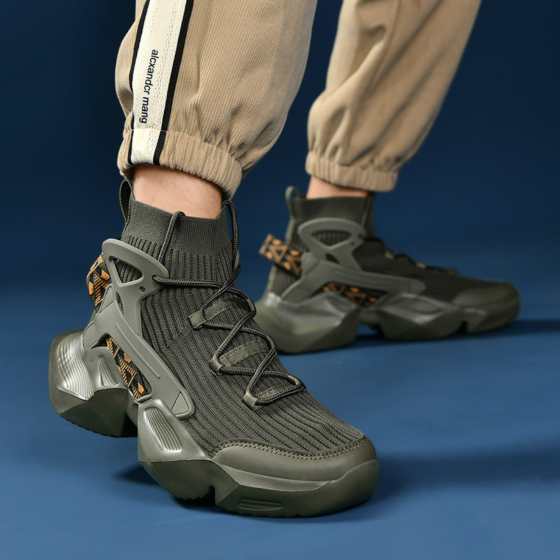 Trendige Strick-Laufschuhe für Herren – Ultraleichte, atmungsaktive und stoßdämpfende Sportschuhe | 803-1
