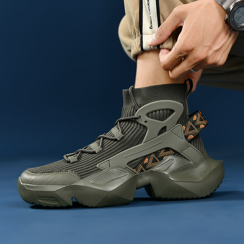 Trendige Strick-Laufschuhe für Herren – Ultraleichte, atmungsaktive und stoßdämpfende Sportschuhe | 803-1