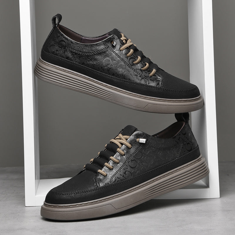 Herren Designer Rindsleder Schuhe Outdoor Vintage Leder Board Sneakers | 6687