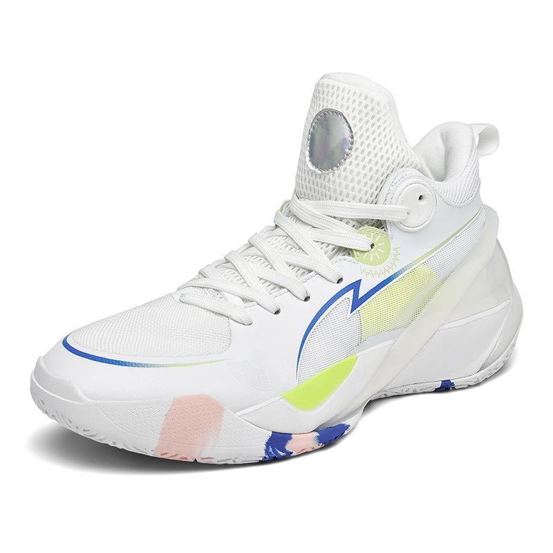 Herren High-Top-Basketballschuhe, leuchtende Sport-Sneaker mit verbessertem Grip für Leistung | 8010
