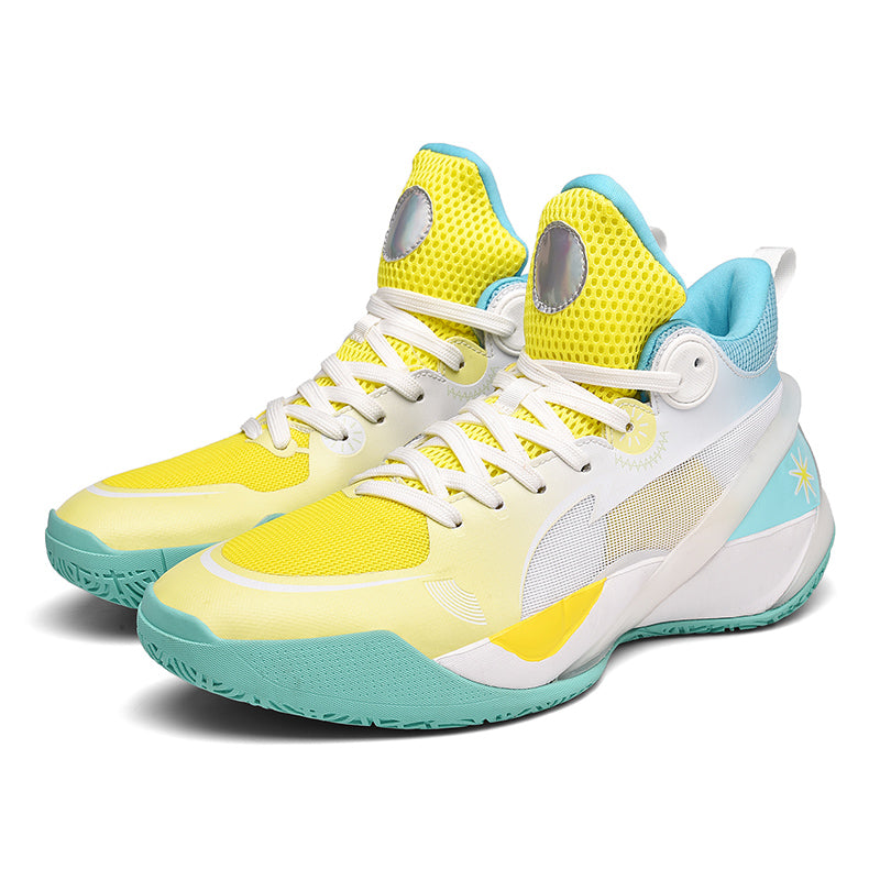 Herren High-Top-Basketballschuhe, leuchtende Sport-Sneaker mit verbessertem Grip für Leistung | 8010