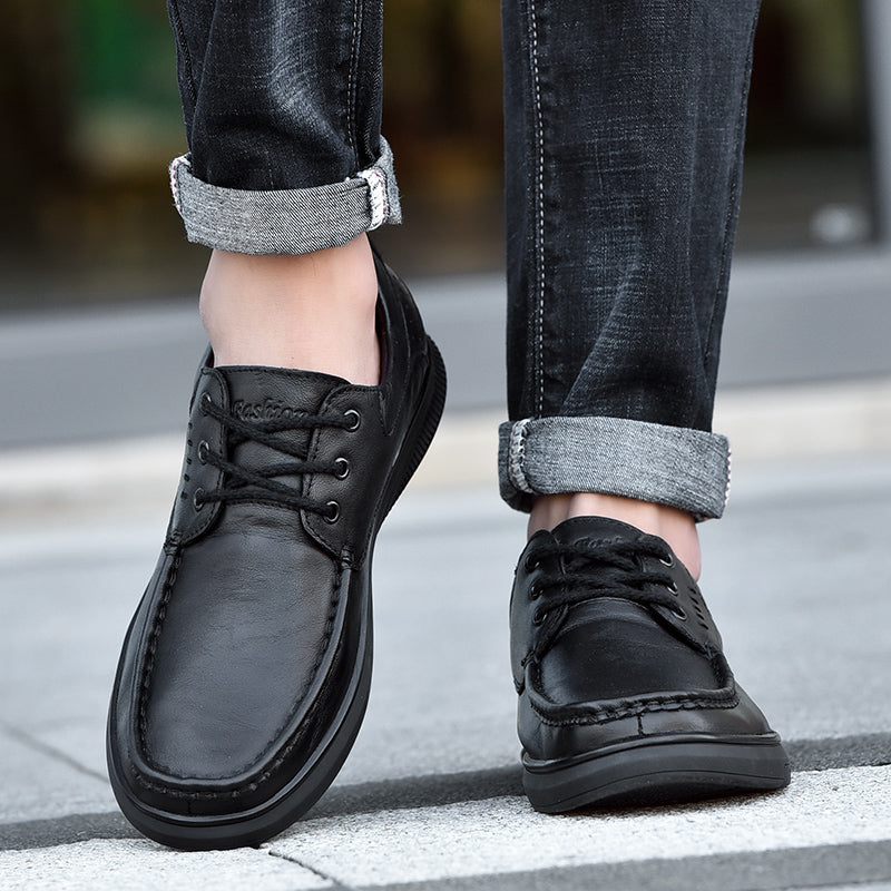 Lässige, atmungsaktive Herrenschuhe aus britischem Leder, stilvolles und bequemes Schuhwerk | B2231
