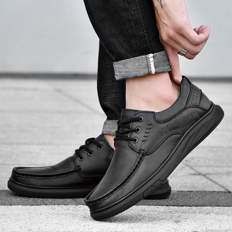 Lässige, atmungsaktive Herrenschuhe aus britischem Leder, stilvolles und bequemes Schuhwerk | B2231