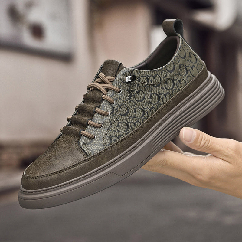 Herren Designer Rindsleder Schuhe Outdoor Vintage Leder Board Sneakers | 6687