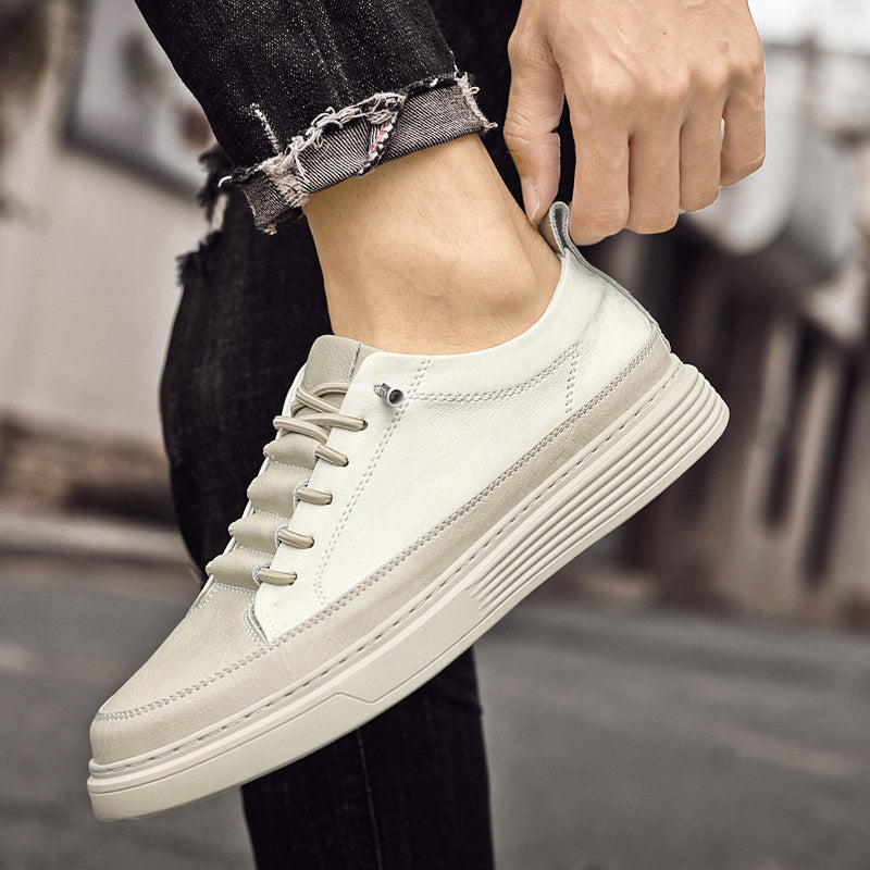 Herren Designer Rindsleder Schuhe Outdoor Vintage Leder Board Sneakers | 6687