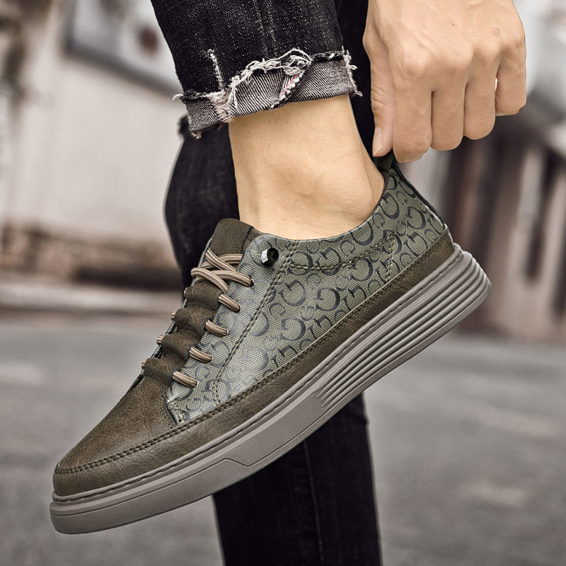Herren Designer Rindsleder Schuhe Outdoor Vintage Leder Board Sneakers | 6687