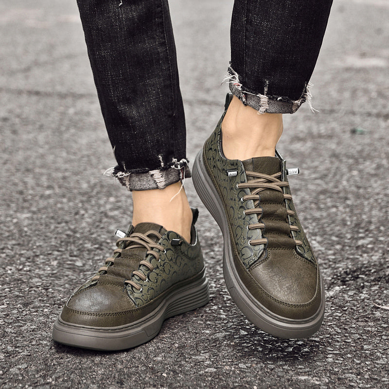 Herren Designer Rindsleder Schuhe Outdoor Vintage Leder Board Sneakers | 6687