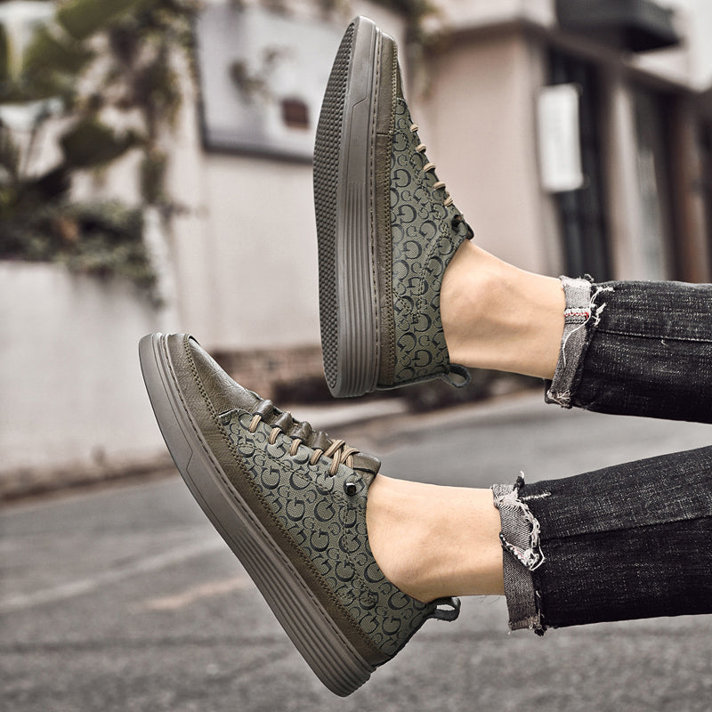 Herren Designer Rindsleder Schuhe Outdoor Vintage Leder Board Sneakers | 6687