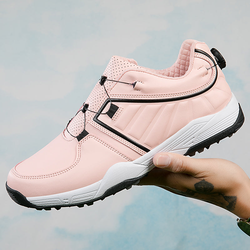 Herren Golfschuhe Schnellschnürung Leder Golf Training Anti-Rutsch-Sneaker | G160