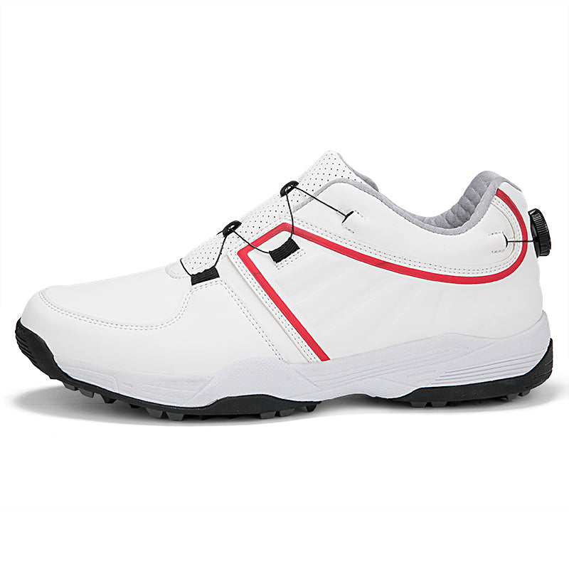 Herren Golfschuhe Schnellschnürung Leder Golf Training Anti-Rutsch-Sneaker | G160