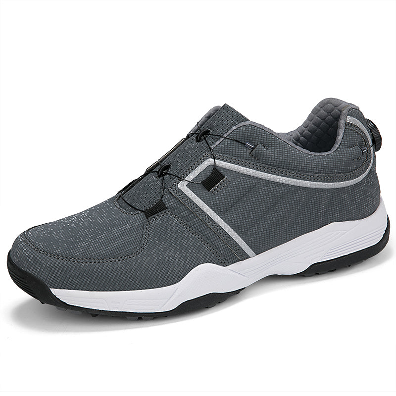 Herren Golfschuhe Schnellschnürung Leder Golf Training Anti-Rutsch-Sneaker | G160