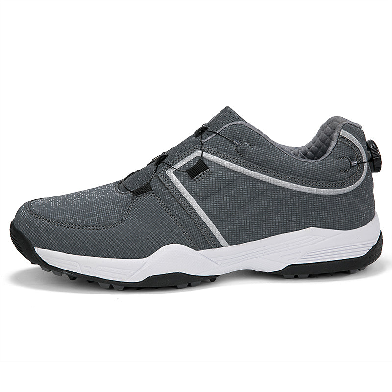 Herren Golfschuhe Schnellschnürung Leder Golf Training Anti-Rutsch-Sneaker | G160