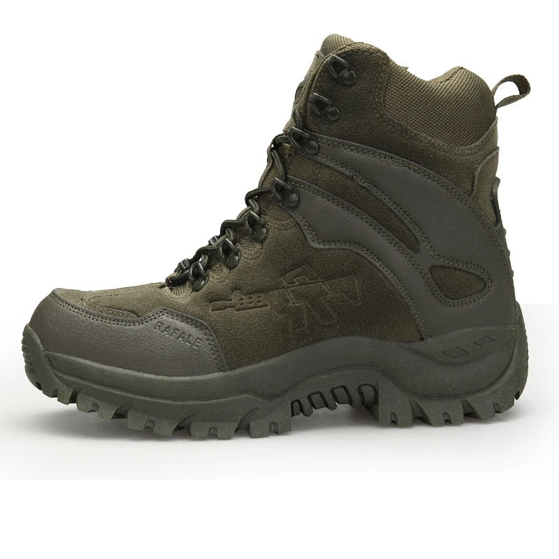Hohe Mil-Com-Stiefel mit seitlichem Reißverschluss | Armee-Sicherheitsschuhe | A09