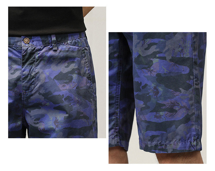 Herrentrends High Design Sommerstil Loose Fit Camouflage Cargo Shorts | G3526