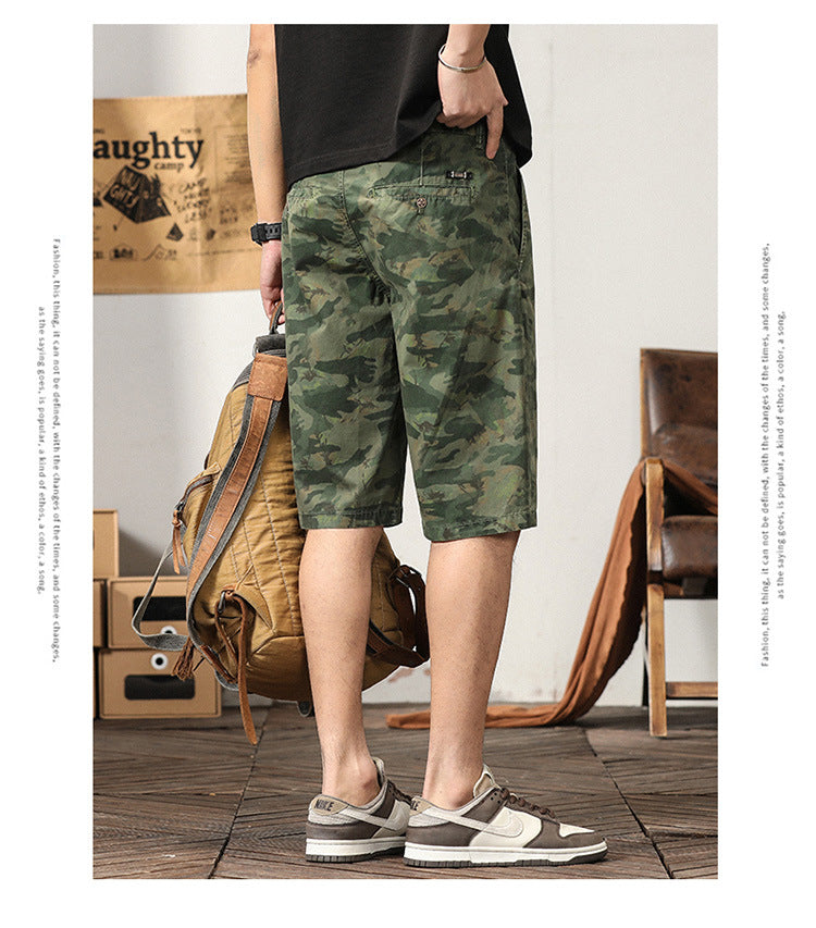 Herrentrends High Design Sommerstil Loose Fit Camouflage Cargo Shorts | G3526